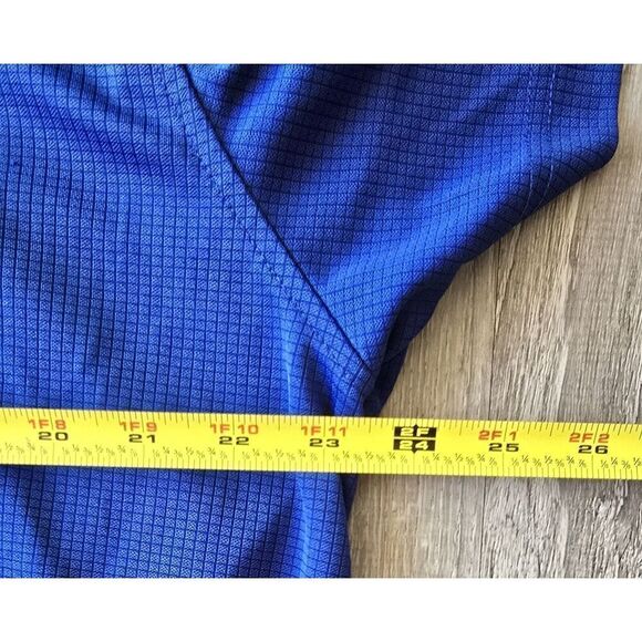 IZOD Golf Men's Polo Shirt Size Large XL performance BREATHABLE Navy Blue - Picture 8 of 9